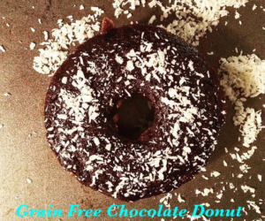 Healthy Chocolate Donut with Almond Flour (Grain Free, Dairy Free)